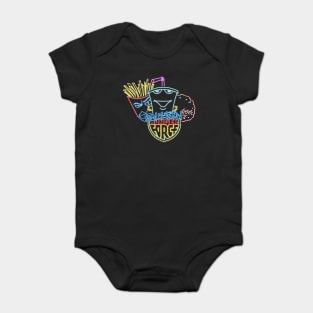 Aqua Teen neon style Baby Bodysuit